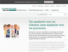 Tablet Screenshot of deheer-software.nl